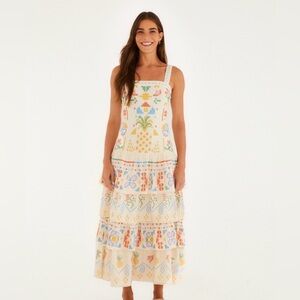 FARM Rio Watercolor Maxi Dress